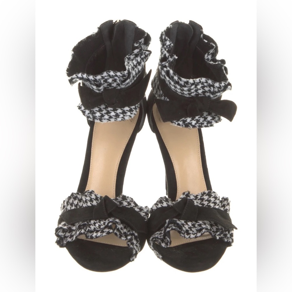Alexandre Birman Houndstooth Lupita Sandals